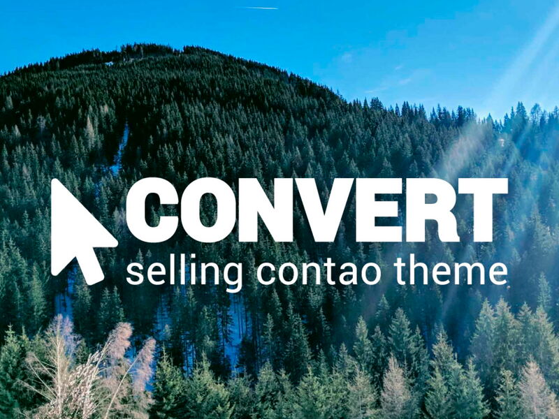 CONVERT Contao Theme für Landingpages